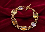 womens gemstone bracelet gold