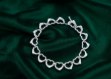 silver plated heart toggle bracelet
