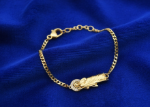 gold plated saint jude bracelet