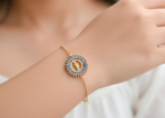 Gold Plated CZ Saint Jude Bracelet