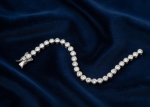 womens tennis bracelet silver