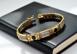 two tone chain bracelet men