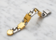 two tone plated hip hop bracelet