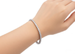 Silver Plated CZ Tennis Bracelet