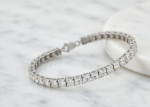 Silver Plated CZ Tennis Bracelet