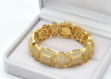 Gold Plated Womens Hip Hop Bracelet
