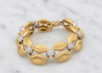 Two Tone Plated Womens Bracelet