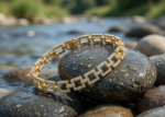 Gold Plated Womens Hip Hop Bracelet