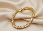 sparkling cz tennis bracelet