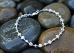 ladies silver tennis bracelet