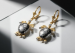 two tone earrings