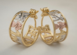 gold plated earrings