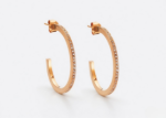 rose gold hoop earrings