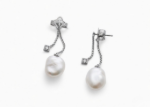 rhodium plated earrings