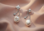 cz studded earrings