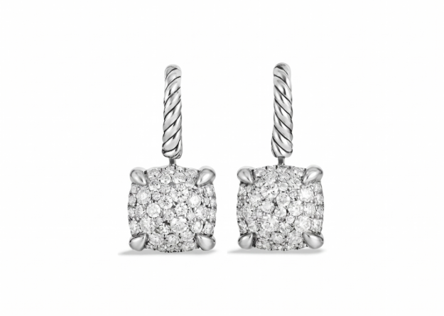 rhodium plated earrings