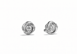 silver plated cz earrings