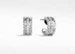 silver plated CZ earrings