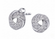 love knot cz earrings