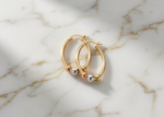 14kt gold plated hoops